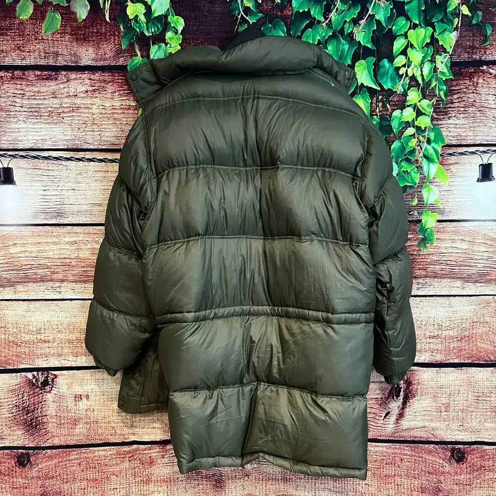 Vintage LL Bean GOOSE DOWN Full Zip Puffer Jacket Coat Mens XLT TALL Pockets